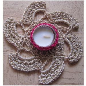 Diwali Crochet Candle Holder CCStudio 12