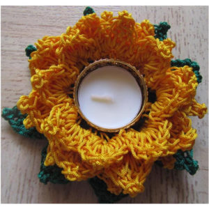 Diwali Crochet Candle Holder CCStudio 9