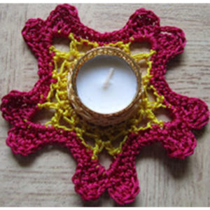 Diwali Crochet Candle Holder CCStudio 4