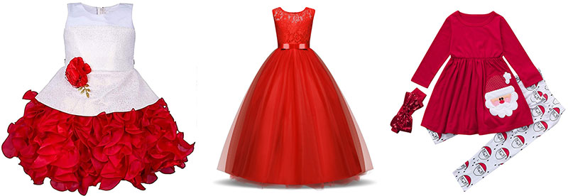 Christmas Dress Sewing Design for Girls