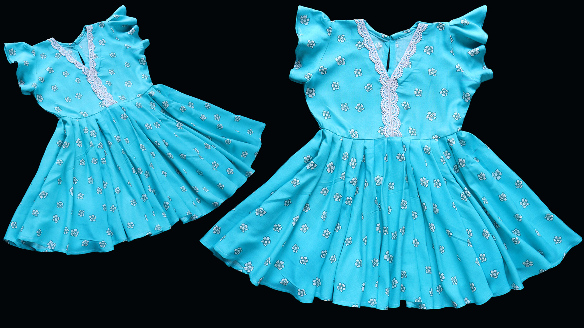 Beautiful Full Flared Baby Frock Easy Cutting & Stitching Guide